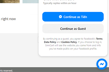 Facebook Messenger Chat Widget for website
